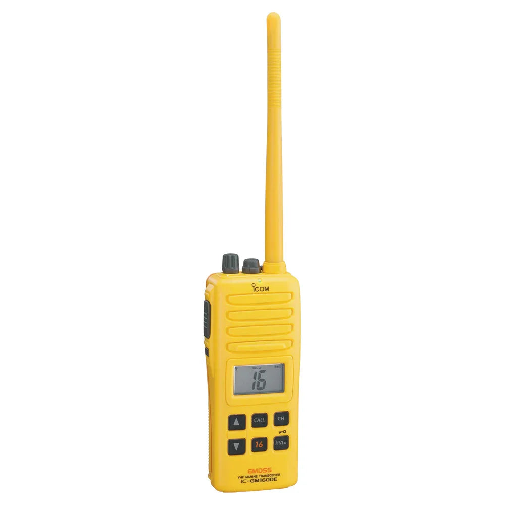 ICOM IC-GM1600E GMDSS Survival Craft VHF Handheld Radio With Lithium Ion Pack