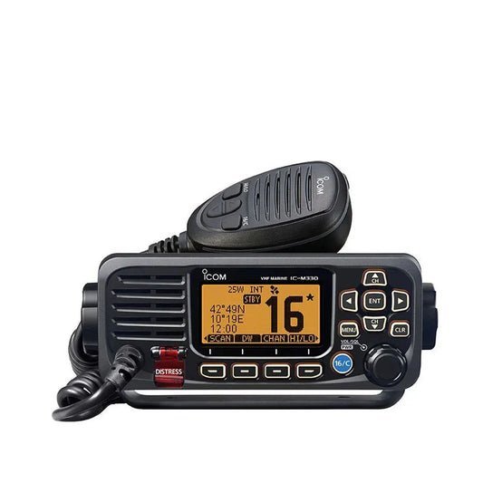 Icom IC-M330GE Compact Marine VHF DSC Radio with Internal & External GPS Antenna