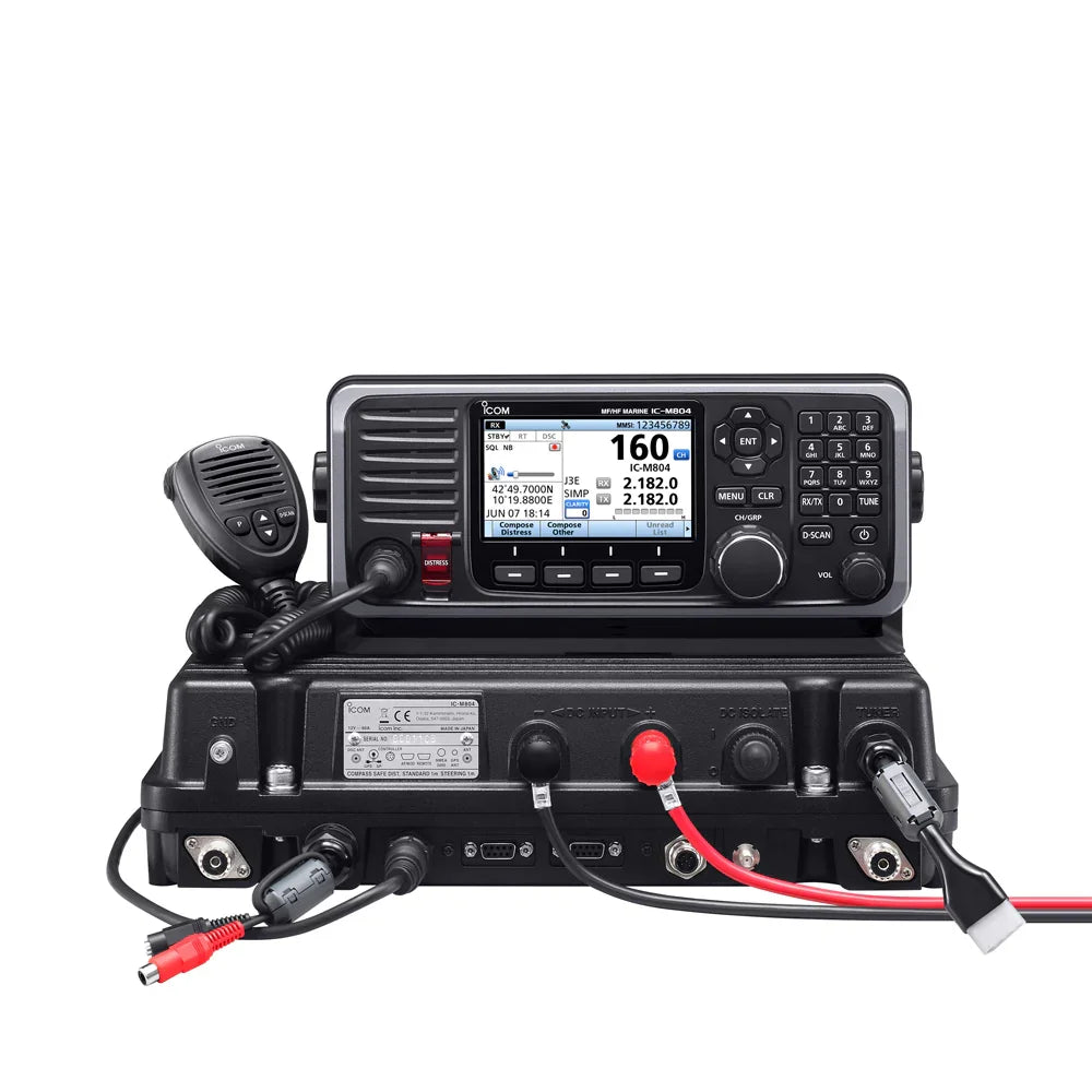 Icom M804 MF/HF SSB Transceiver & AT141 Antenna Tuner Unit - 12V