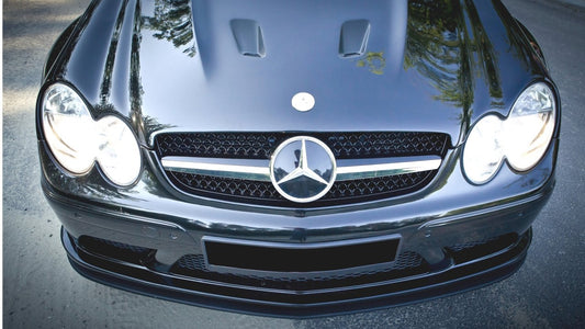 Maxton Design - FRONT SPLITTER MERCEDES CLK W209 BLACK (SL BLACK SERIES LOOK)