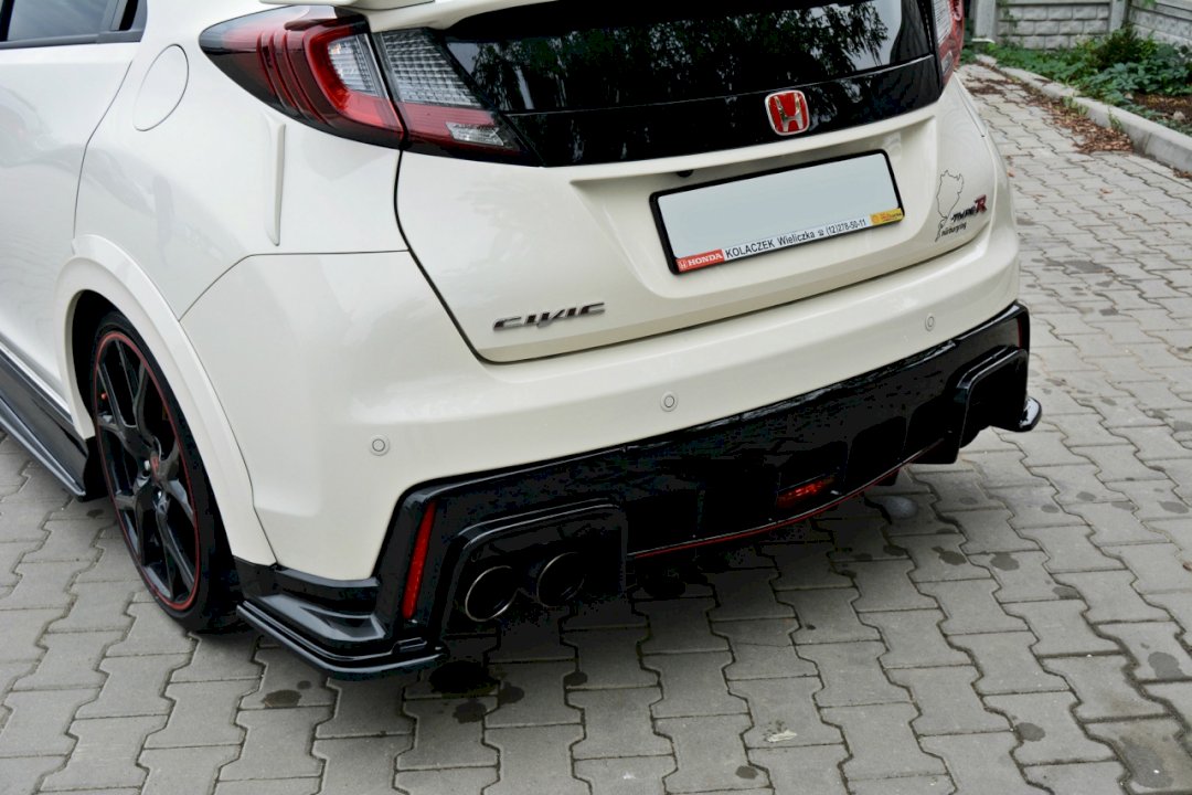 Maxton Design - REAR SIDE SPLITTERS HONDA CIVIC IX TYPE R (2015-2017)