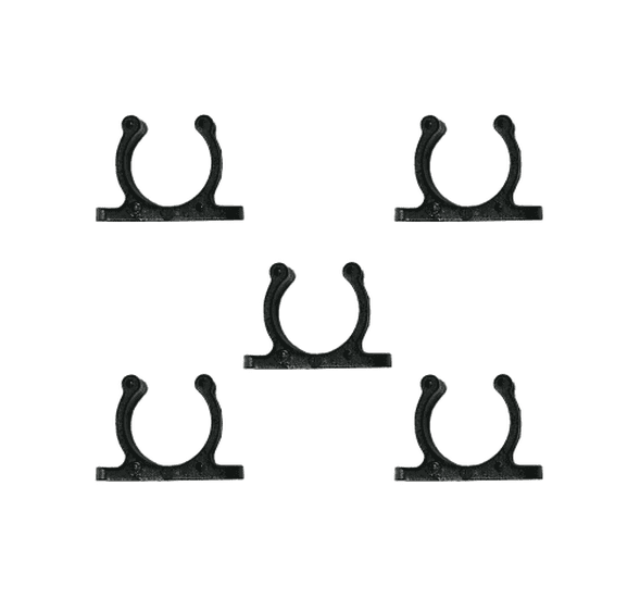 5x Marine Nylon Support Clips 25mm 1" Boat Hook Oar Paddle Pole Holder White