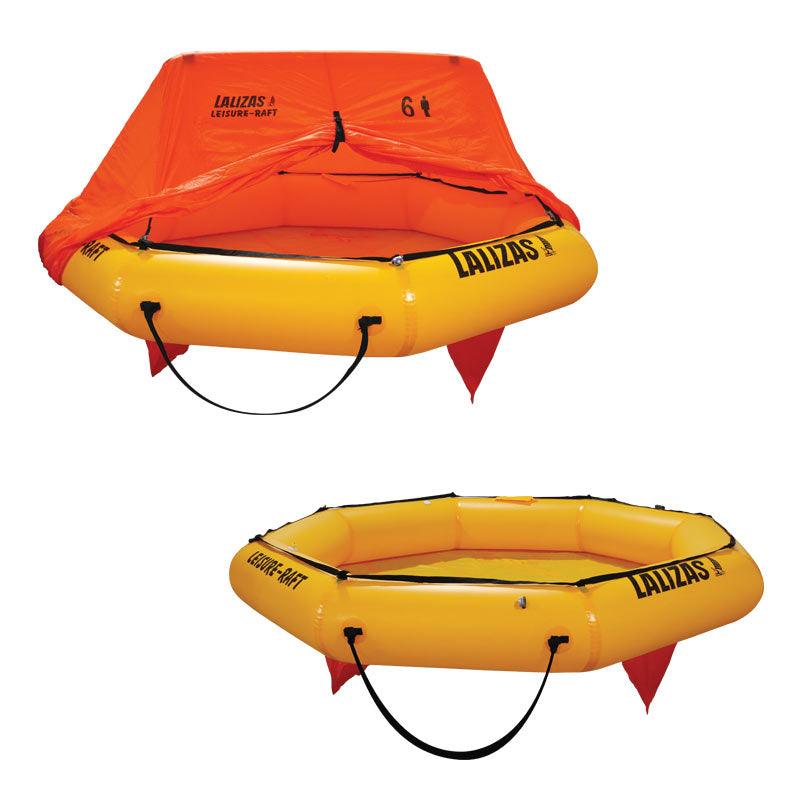 Lalizas 4 Person Leisure Raft Inshore Coastal Liferaft No Canopy Valise 72201