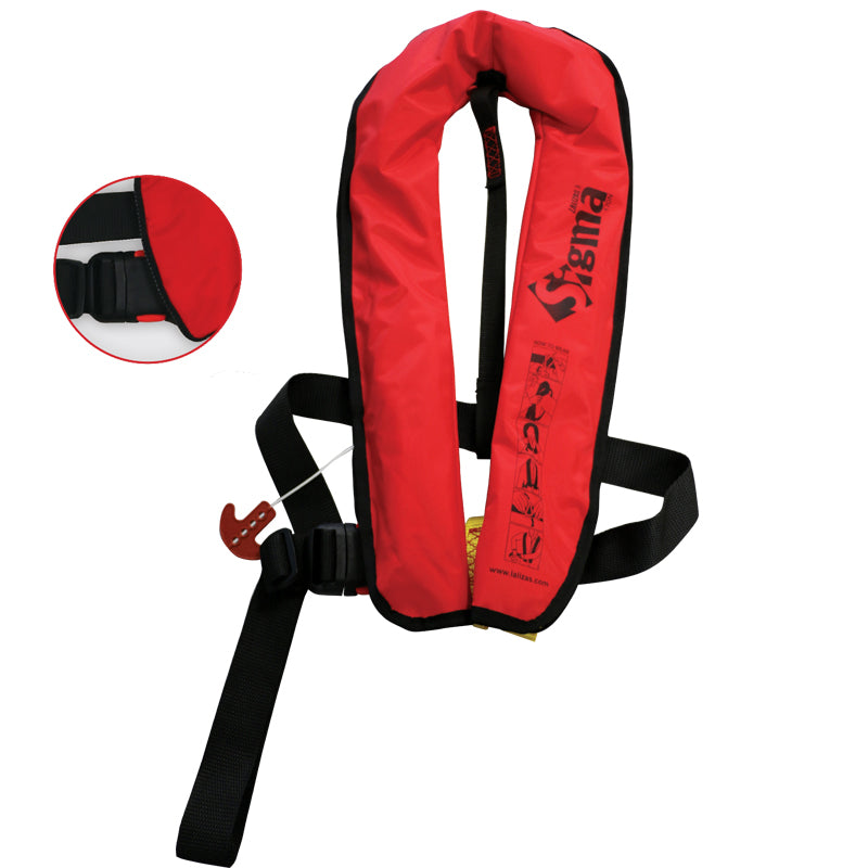 Lalizas Sigma Work Vest Auto 170N ISO Adult Orange PVC Durable Lifejacket 72154