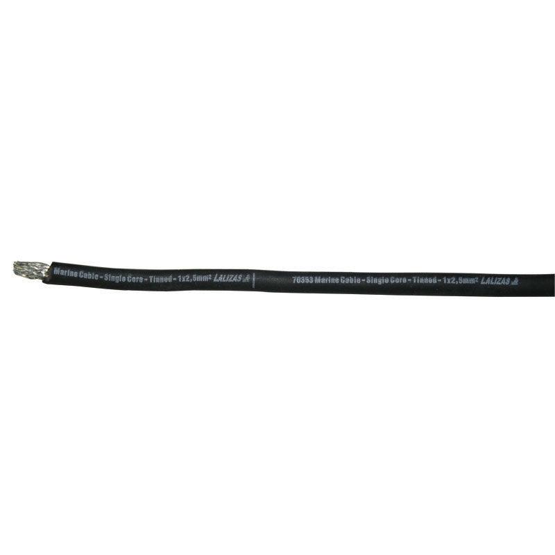 Marine Cable 1 × 95 mm² Tinned Copper Single Core Black | 4Boats