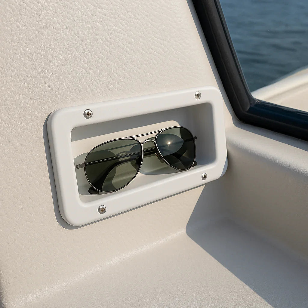Handle-Sunglasses Holder 175 × 85 mm White | 4Boats