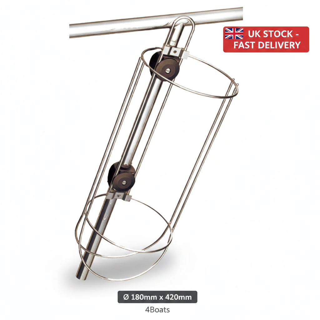 Lalizas Modular Fender Basket Stainless Steel 180mm x 420mm Marine Boat 98630
