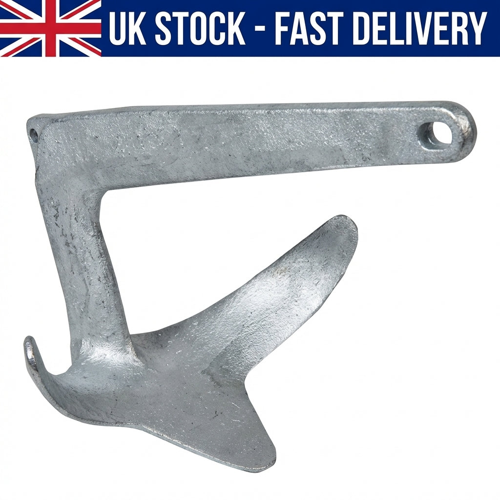 Bruce Type Claw Anchor 20kg Hot Dip Galvanized Steel Boat Marine 35-50ft 44lbs