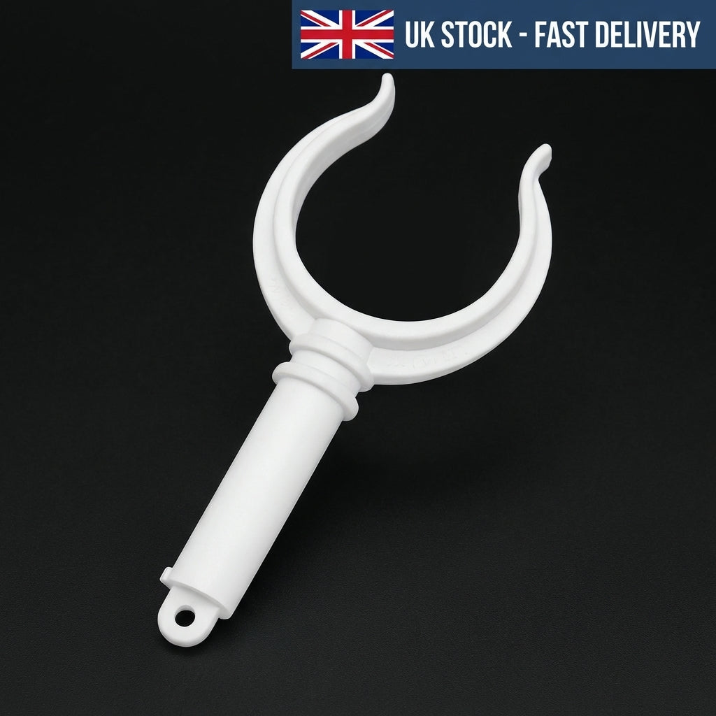 White Polyamide Oarlock 57mm Rowlock 17mm Shank Nuova Rade 197208 Marine Grade
