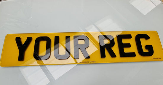 4d ACRYLIC ROAD LEGAL NUMBER PLATE