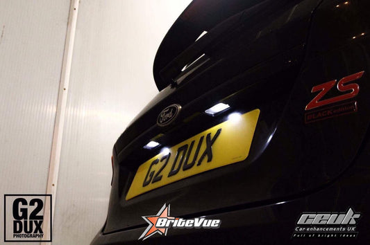 BriteVue 501 Number Plate LED Bulb Upgrade – 6500K Pure White (Pair) (T10 | W5W)