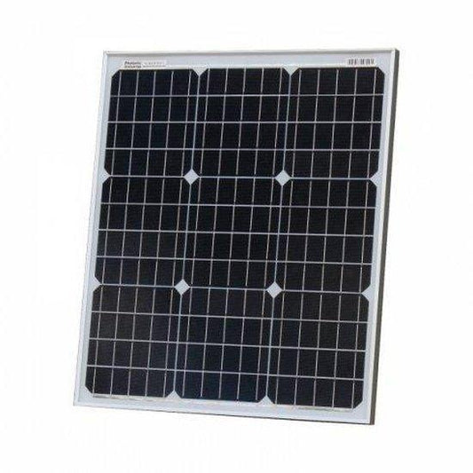 50W 12V Monocrystalline Solar Panel with 2 × 5 m MC4 Cables | 4Boats