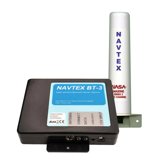 NASA Marine BT3 Bluetooth Navtex Dual Frequency Receiver with Series 2 Antenna