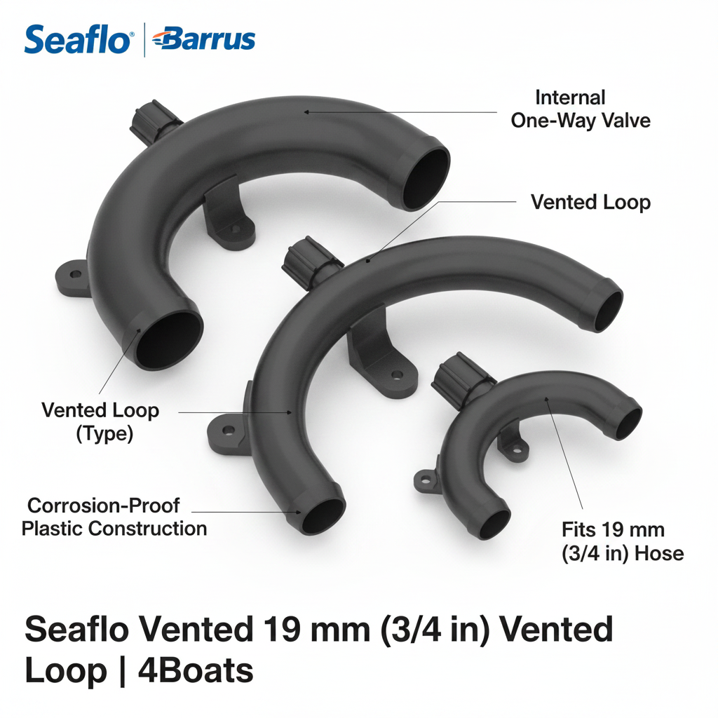 Seaflo 3/4" (19mm) Marine Vented Loop Anti-Siphon Valve Boat Plumbing VL01