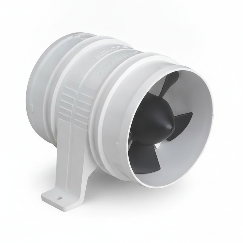4" 24V Marine In-Line Bilge Blower 235CFM Water Resistant Boat Ventilation Fan