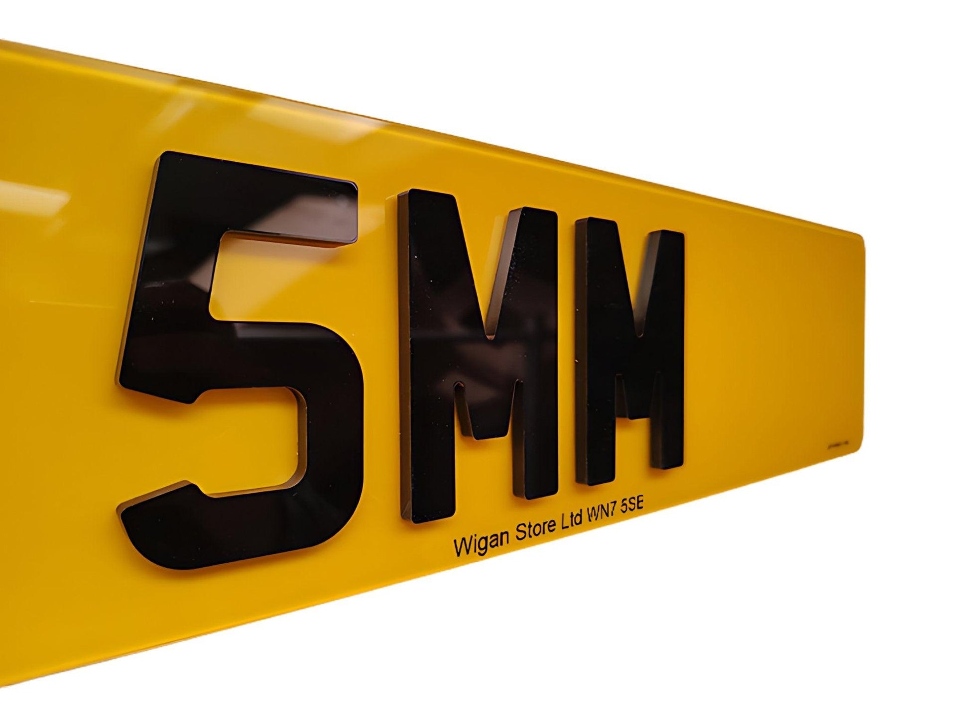 Rear 4d 5mm acrylic number plate maker in Leigh www.leighnumberplates.com