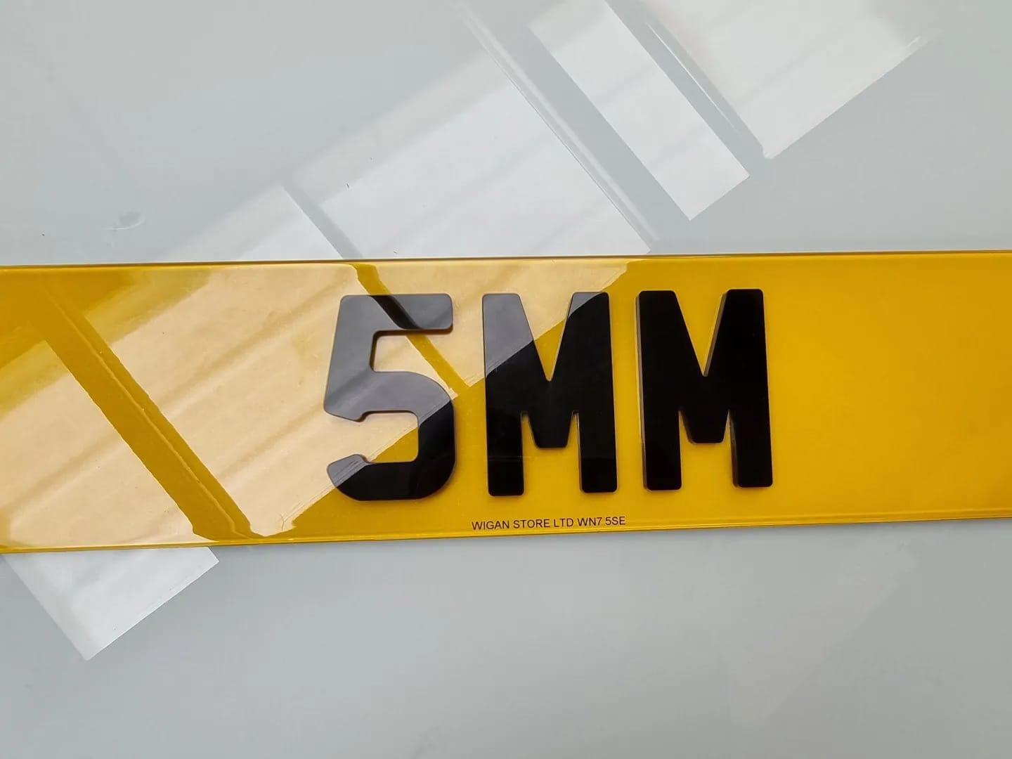 Rear 4d 5mm acrylic number plate maker in Leigh www.leighnumberplates.com