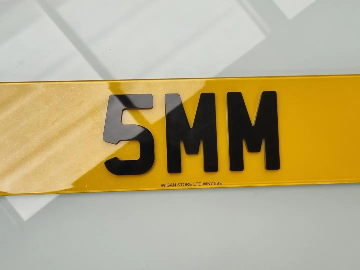 Rear 4d 5mm acrylic number plate maker in Leigh www.leighnumberplates.com