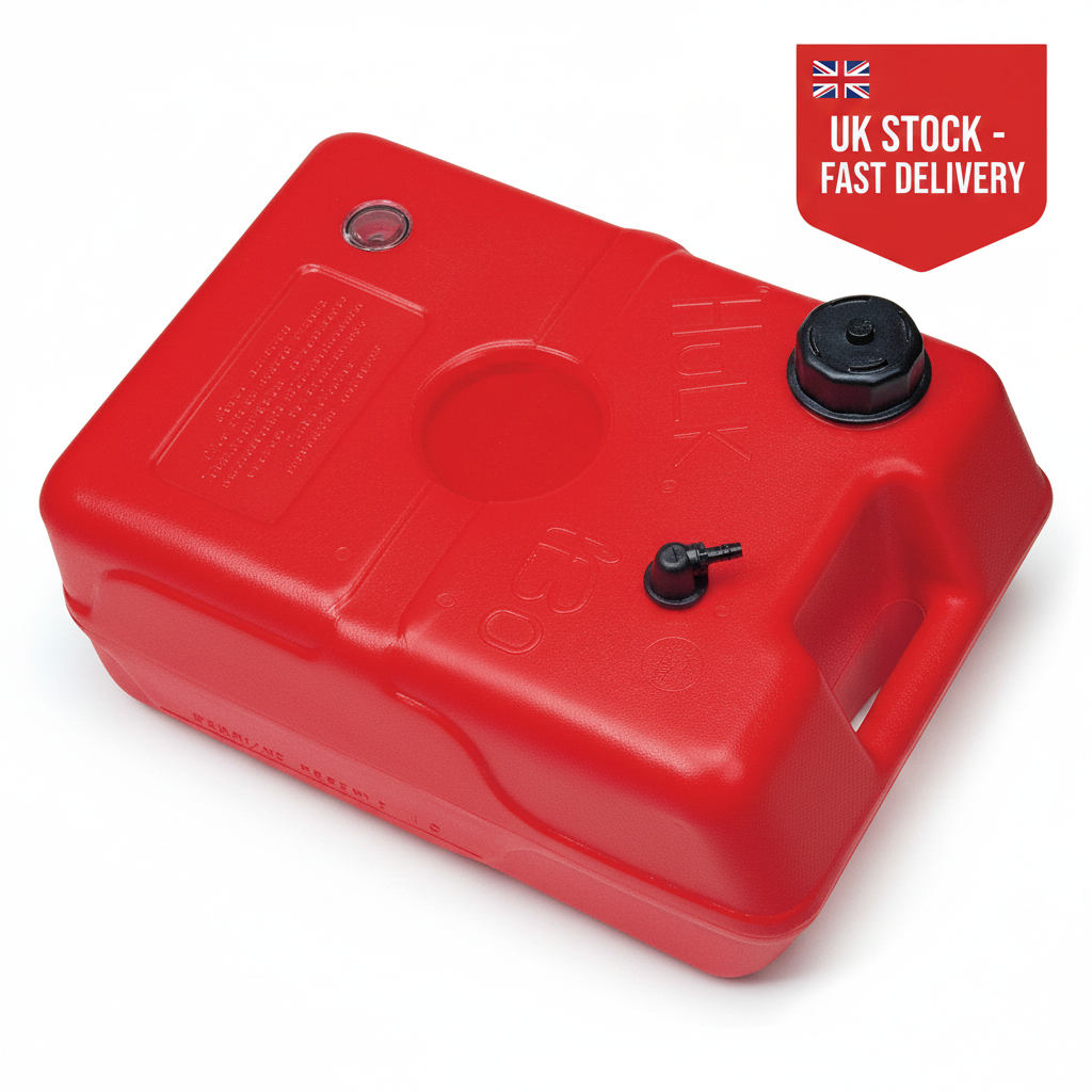 HULK 22L Outboard Fuel Tank with Gauge for Yamaha Mercury Mariner Honda Tohatsu