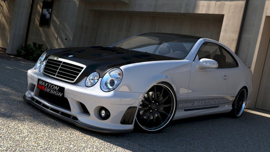 Maxton Design - FRONT SPLITTER MERCEDES CLK W208 (FOR ME-CLK-208-AMG204-F1 BUMPER)