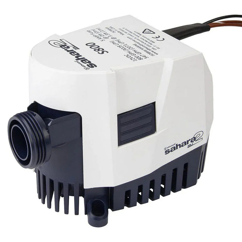 Attwood Sahara MK2 S800 Automatic Bilge Pump 12V 800 GPH - Genuine 5508-7