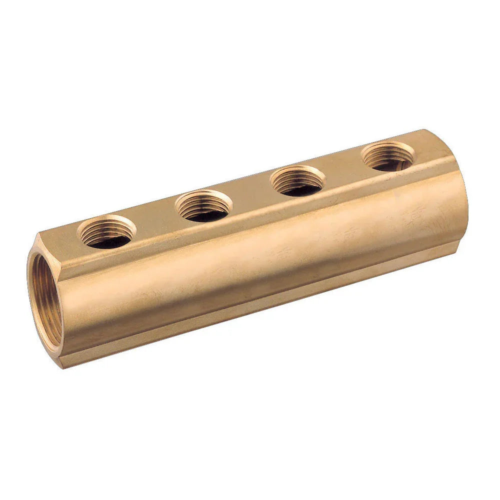 Guidi Brass 5-way manifold - G3/4 to 5x G1/2 BSPP | 4Boats