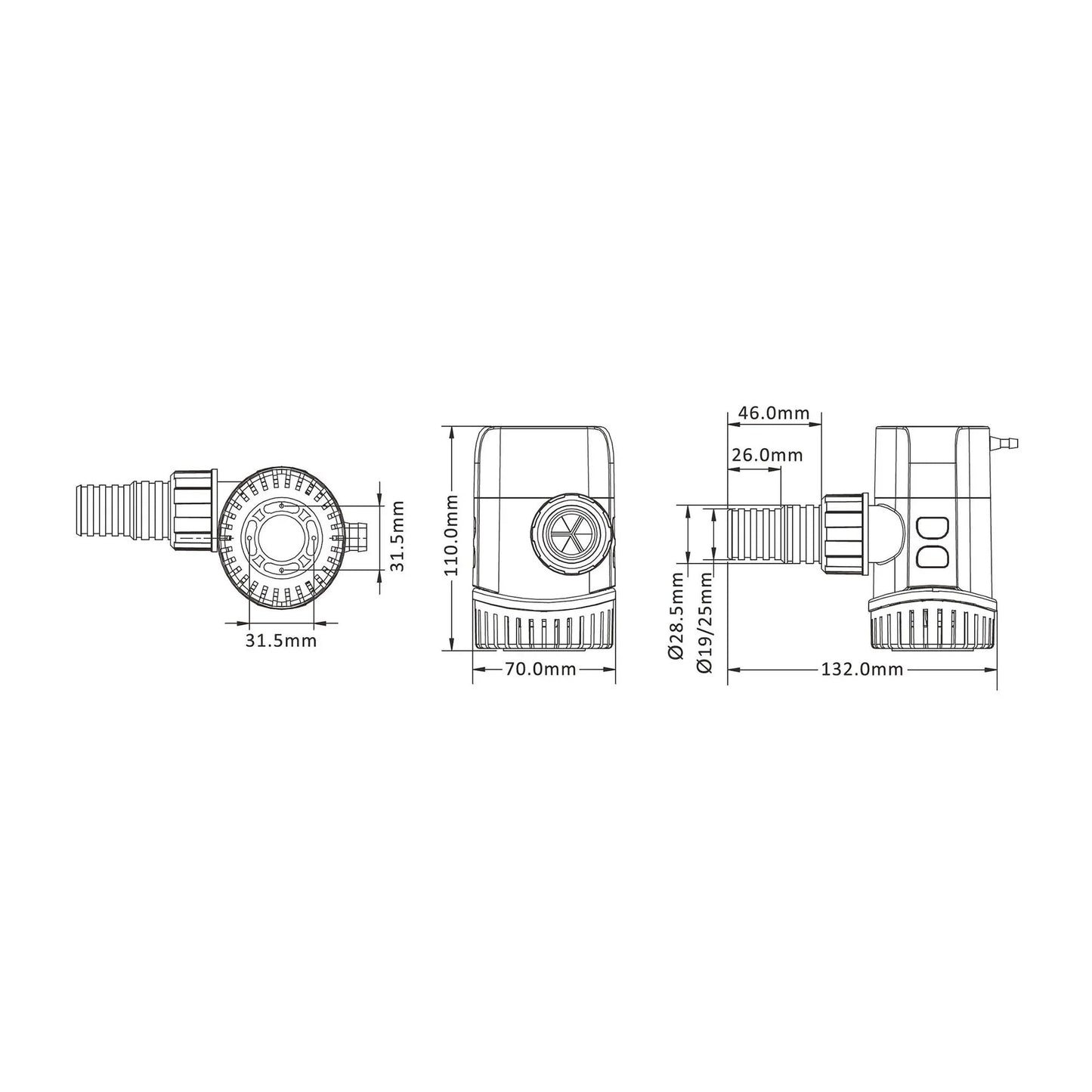 Seaflo Timer 13B Auto Bilge Pump 12V 2271 LPH (60 | 4Boats