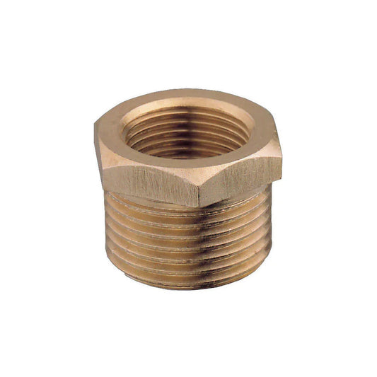 Guidi Brass BSPT 1/4 in M x 1/4 in F Hex Bushing | 4Boats