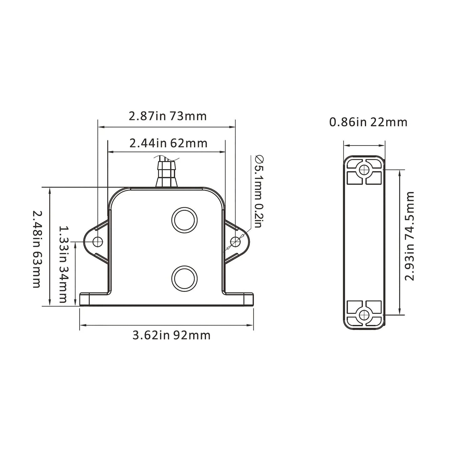 Seaflo  Electric Field Bilge Switch — 12/24V | 4Boats