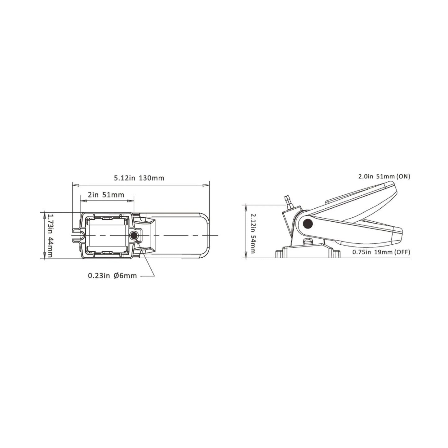 SEAFLO 01 Series Bilge Pump Float Switch 12V 24V 32V 20A Max BPS2001