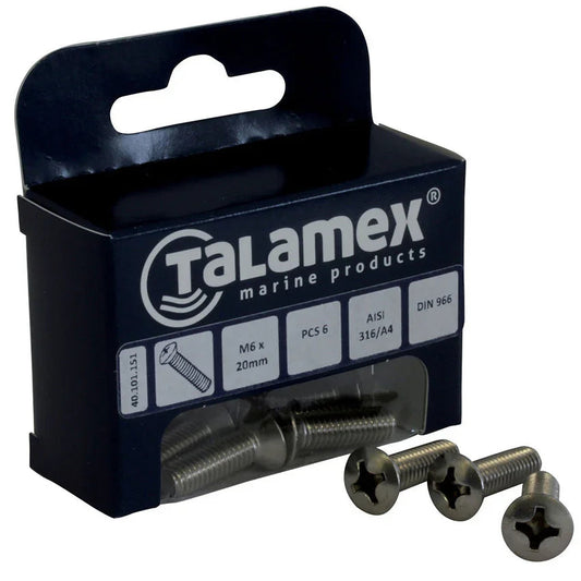 Talamex Raised M5 × 30 mm Screw, Phillips Head | 4Boats