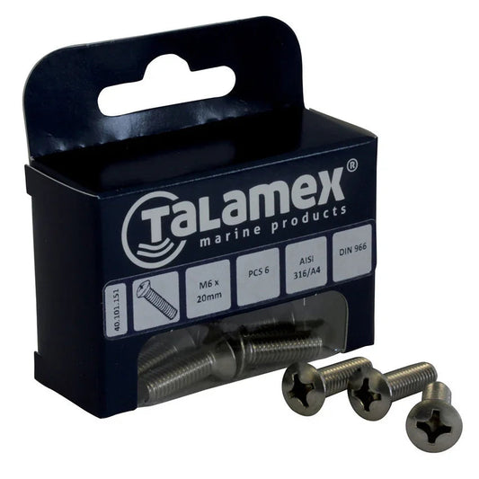 Talamex Raised Head Screw M5 × 40 Phillips | 4Boats