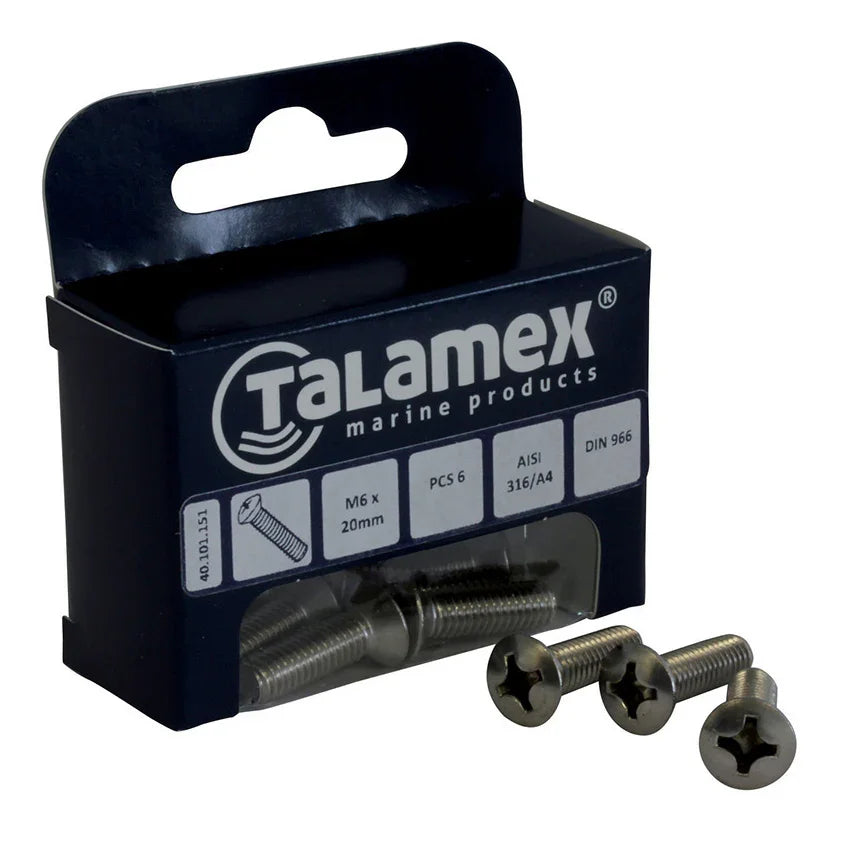 Talamex Raised M5 × 50mm Phillips Raised Head Screw | 4Boats