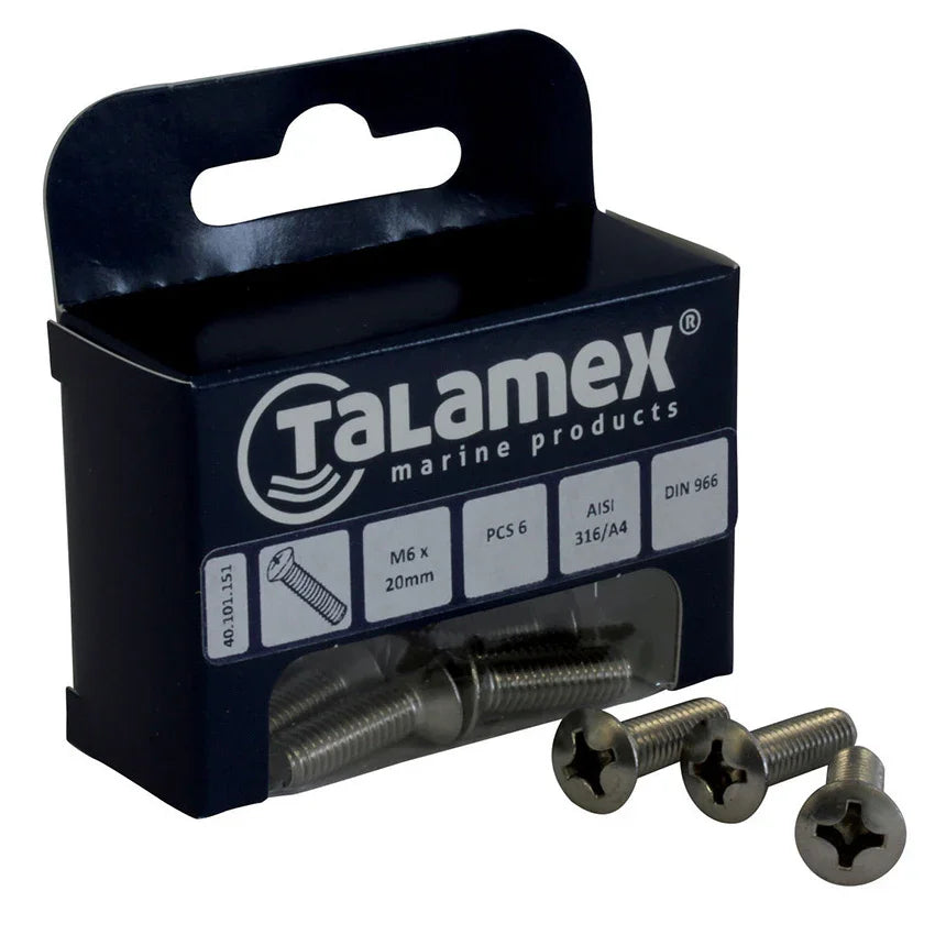 Talamex Raised head screw M5 × 60 mm, Phillips | 4Boats