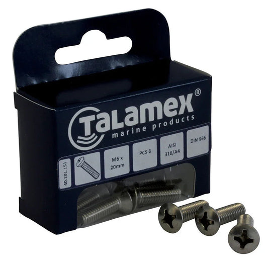 Talamex Raised head screw M5 × 60 mm, Phillips | 4Boats