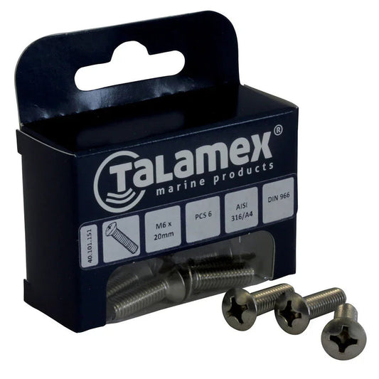 Talamex Raised Head Screw M6 × 30 Phillips | 4Boats