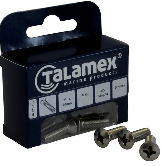 Talamex Raised M6 × 70 Head Screw, Phillips | 4Boats