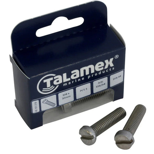 Talamex Pan Head Bolt M4 × 50mm | Pan Head Screw | 4Boats