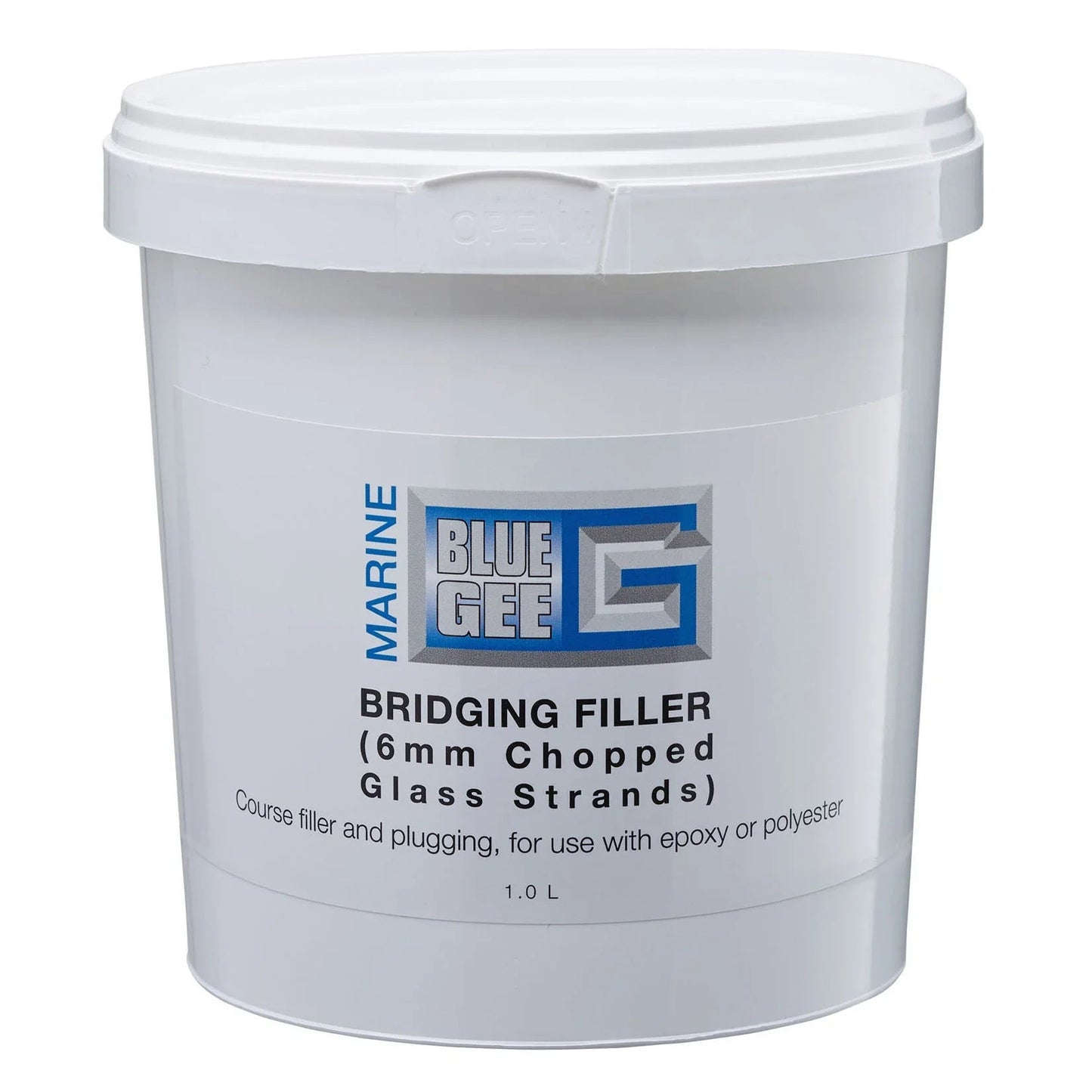 Blue Gee BG72010 Bridging Filler 1L 6mm Chopped Glass Marine GRP Repair