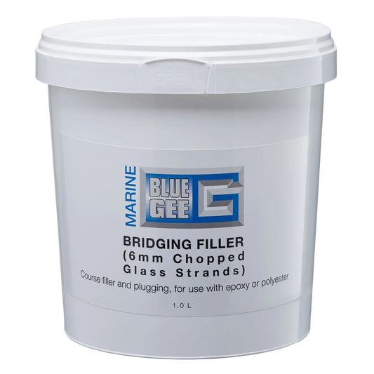 Blue Gee BG72010 Bridging Filler 1L 6mm Chopped Glass Marine GRP Repair