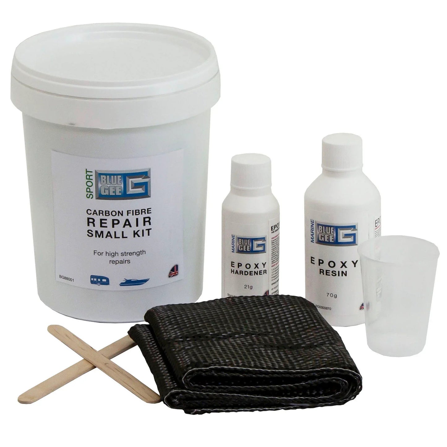 Blue Gee Carbon Fibre Repair Kit 125ml BG88001 High Strength Marine Composite