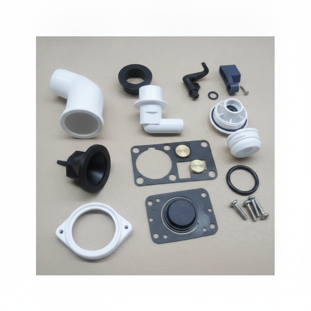 Seaflo Manual Toilet Service Kit RKIT-MTM for Marine Boat Pump Repair Seal Gasket