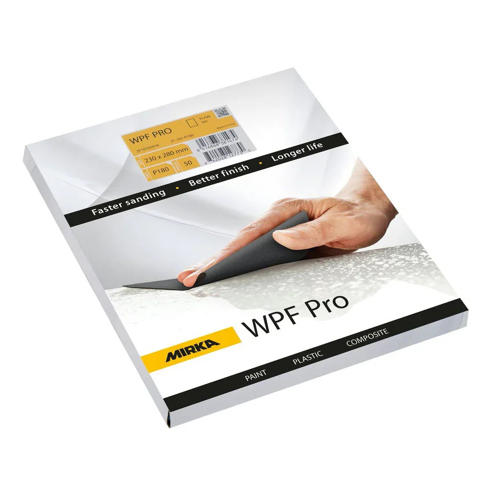 Mirka WPF WPF WPF Pro Sandpaper 230 × 280 mm P120 - Pack 50 | 4Boats