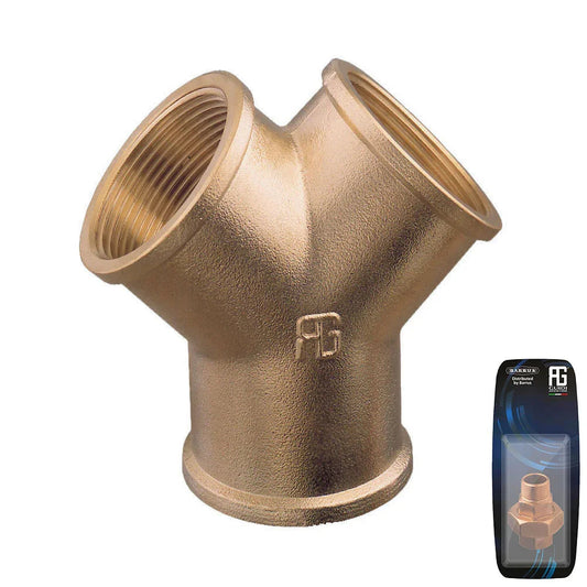 Guidi Brass Y-Shaped Connector 12.7mm (1/2 in) - Retail Pack | 4Boats