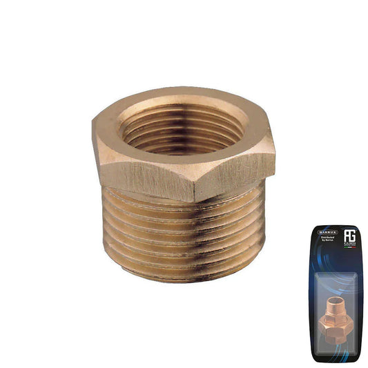 Guidi Brass Bushing M-F 2in x 1½in BSPT (50.8 × 38.1 mm) | 4Boats