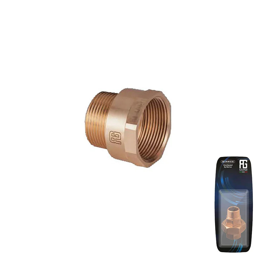 Guidi Bronze Reducing Nipple F-M 1/2 × 3/8 in | 4Boats