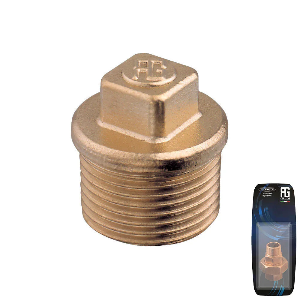 Guidi Brass 1/2 in BSPT Male Plug | 4Boats