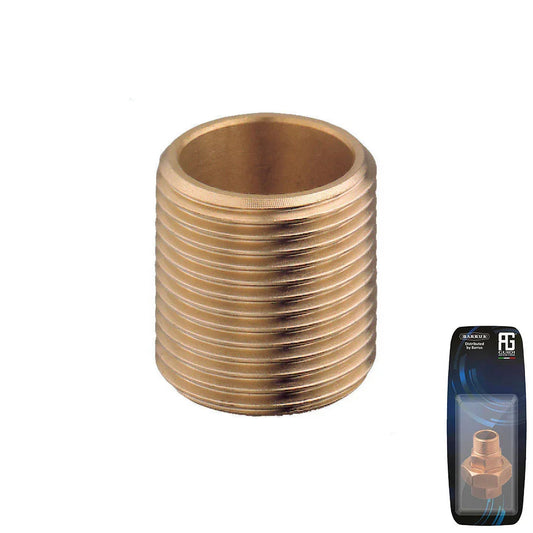 Guidi Brass G 3/4 BSPP Nipple, 30 mm - Retail Packed | 4Boats