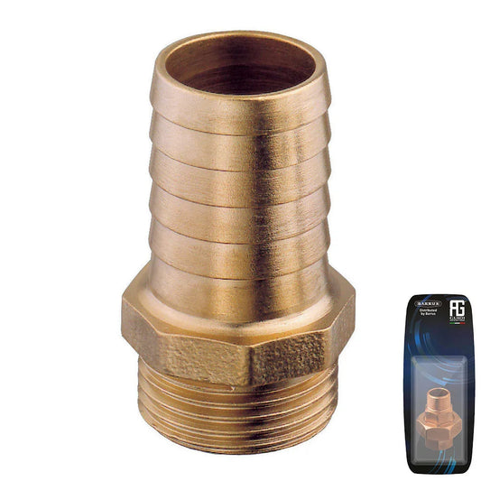 Guidi Brass Hose Connector 45 mm Spigot G 1/2 Male - Retail P | 4Boats