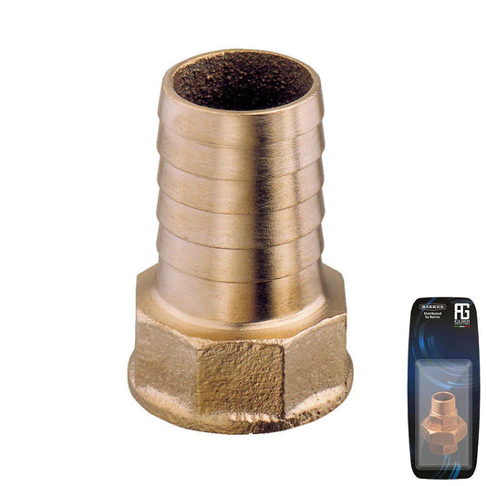 Guidi Brass Hose Connector F 3/4 × 25 mm Retail Pack | 4Boats